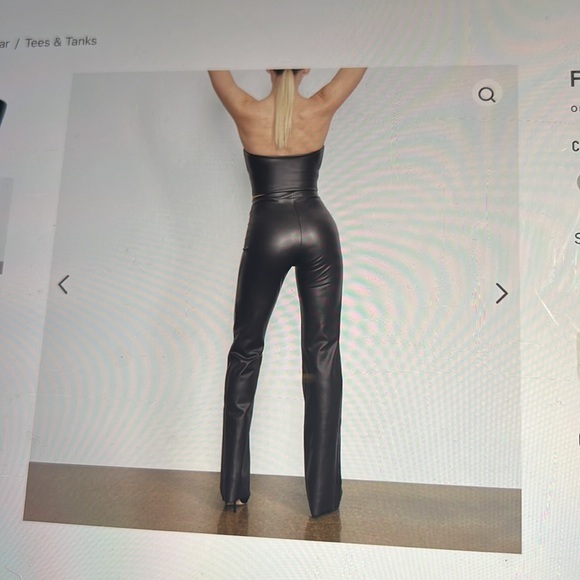 Skims Faux Leather Tube Top - Picture 4 of 10